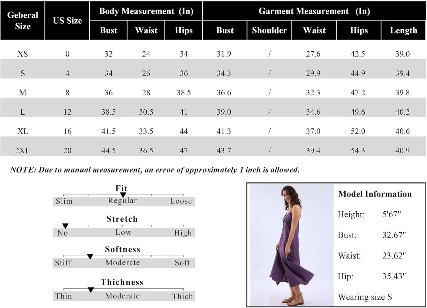 Amazhiyu Womens 100% Linen Summer Spaghetti Strap Button Down Midi Dress Casual