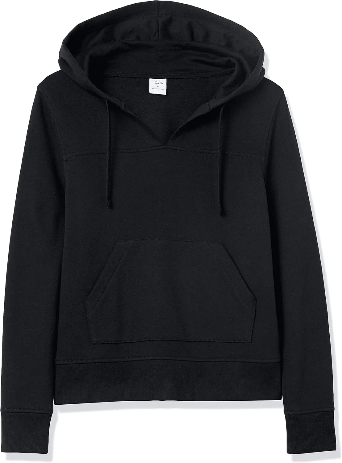 Amazon Essentials Women's Classic-Fit Long-Sleeve Open V-Neck Hooded Sweatshirt