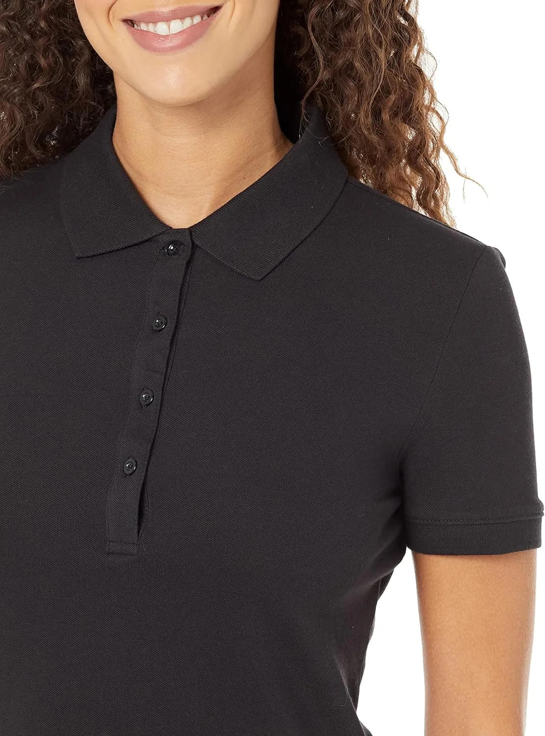 Amazon Essentials Women's Short-Sleeve Polo Shirt (Available in Plus Size)
