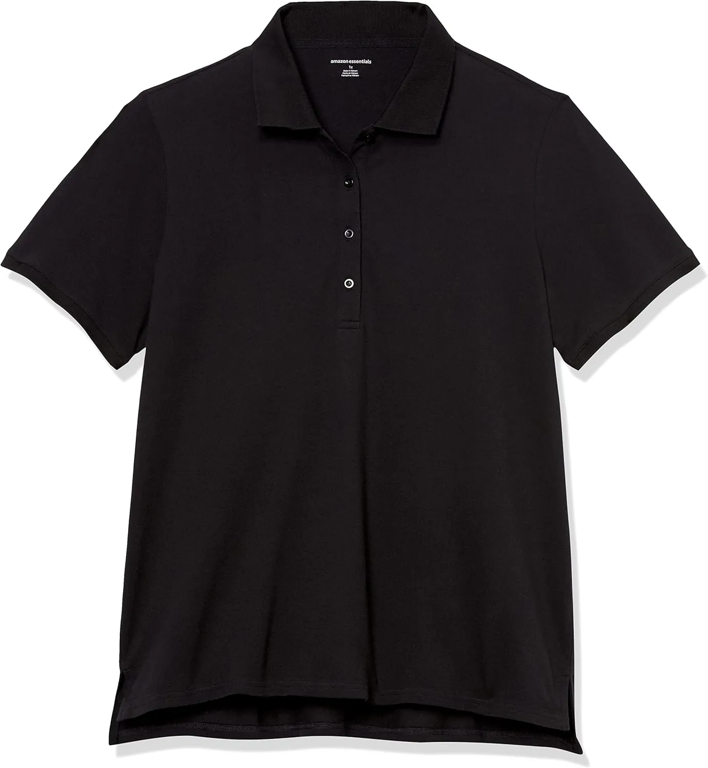 Amazon Essentials Women's Short-Sleeve Polo Shirt (Available in Plus Size)