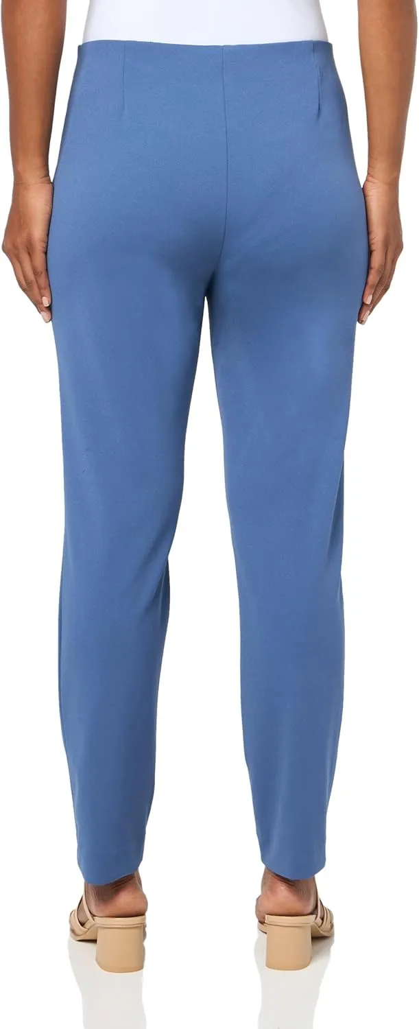Anne Klein Womens Solid Ankle Pants