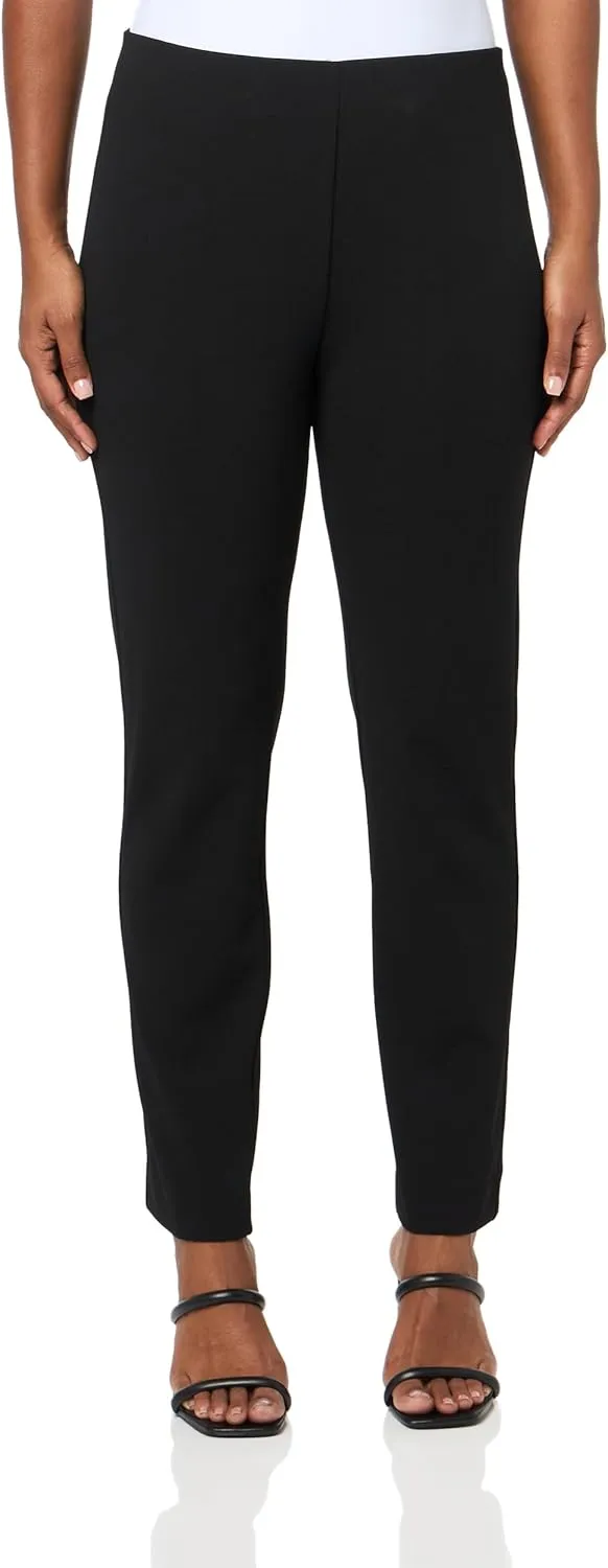 Anne Klein Womens Solid Ankle Pants