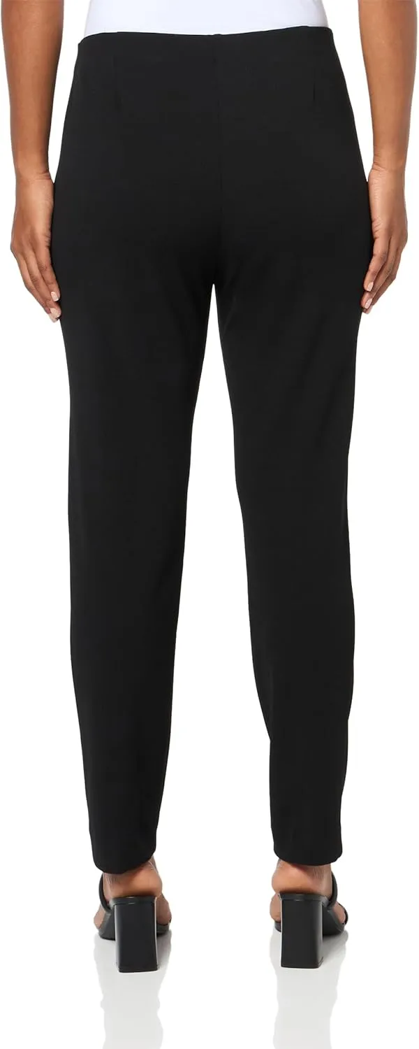 Anne Klein Womens Solid Ankle Pants