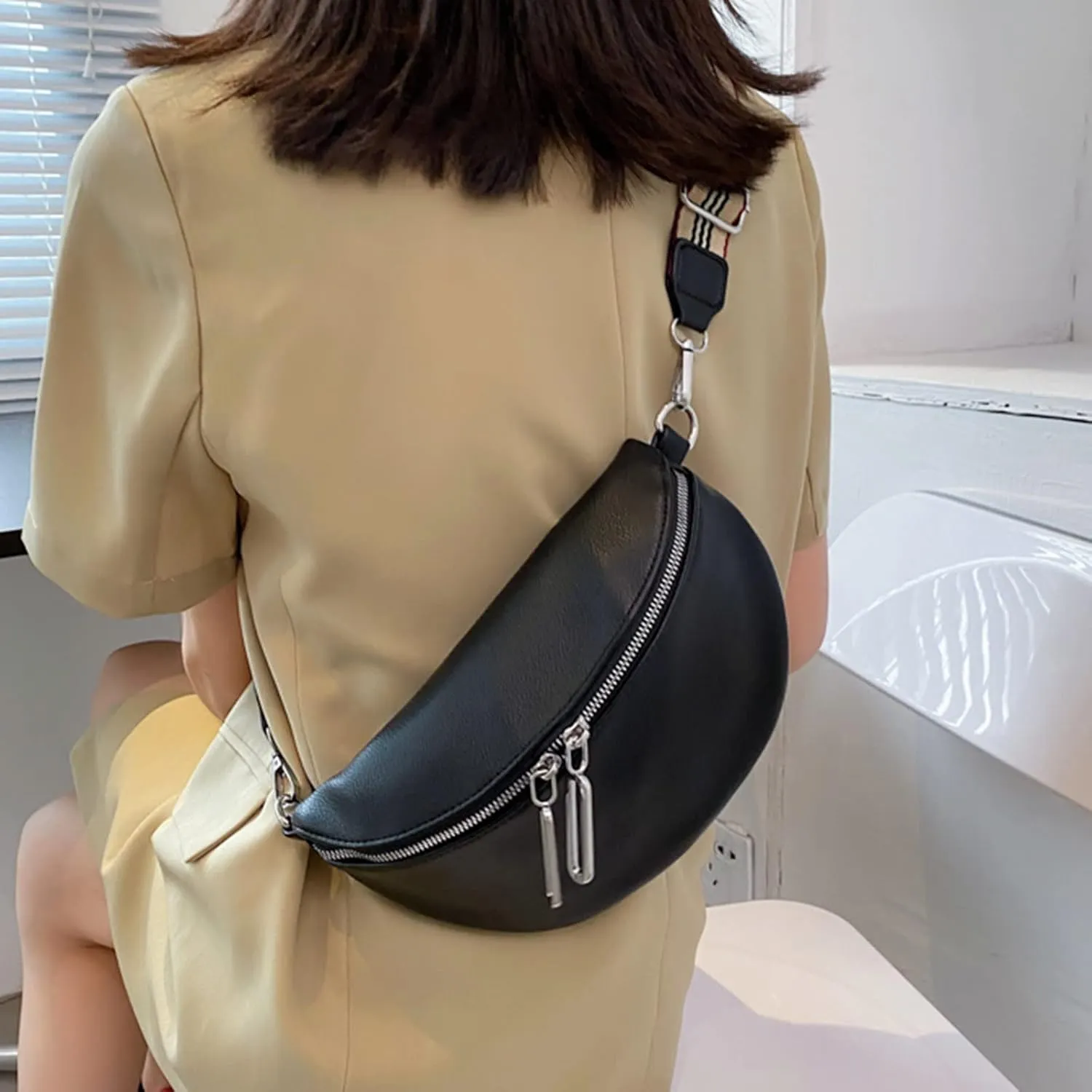 Anti Theft Crossbody Bag for Women Convertible Shoulder Bags with Wristlet for Work Running Fanny Pack