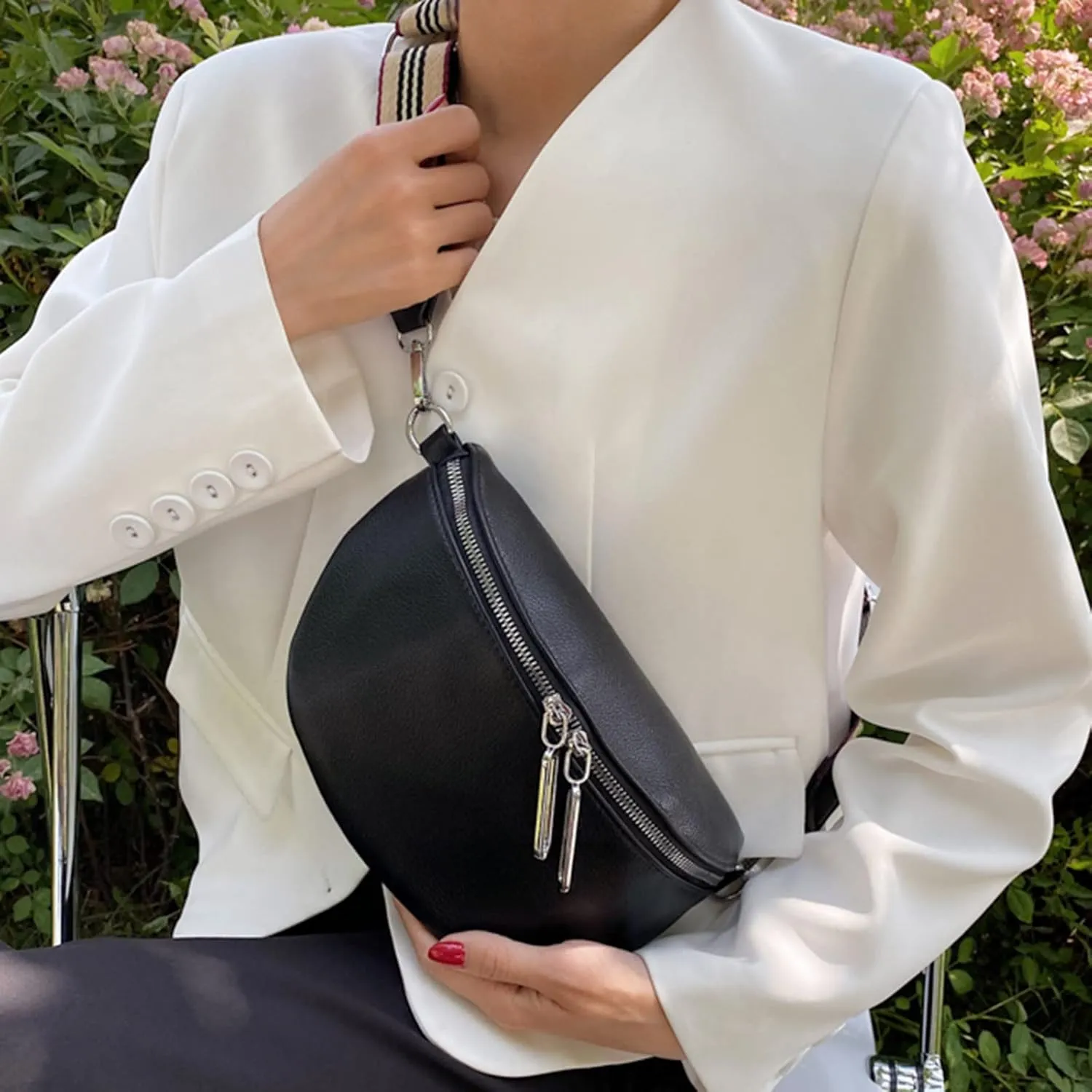 Anti Theft Crossbody Bag for Women Convertible Shoulder Bags with Wristlet for Work Running Fanny Pack