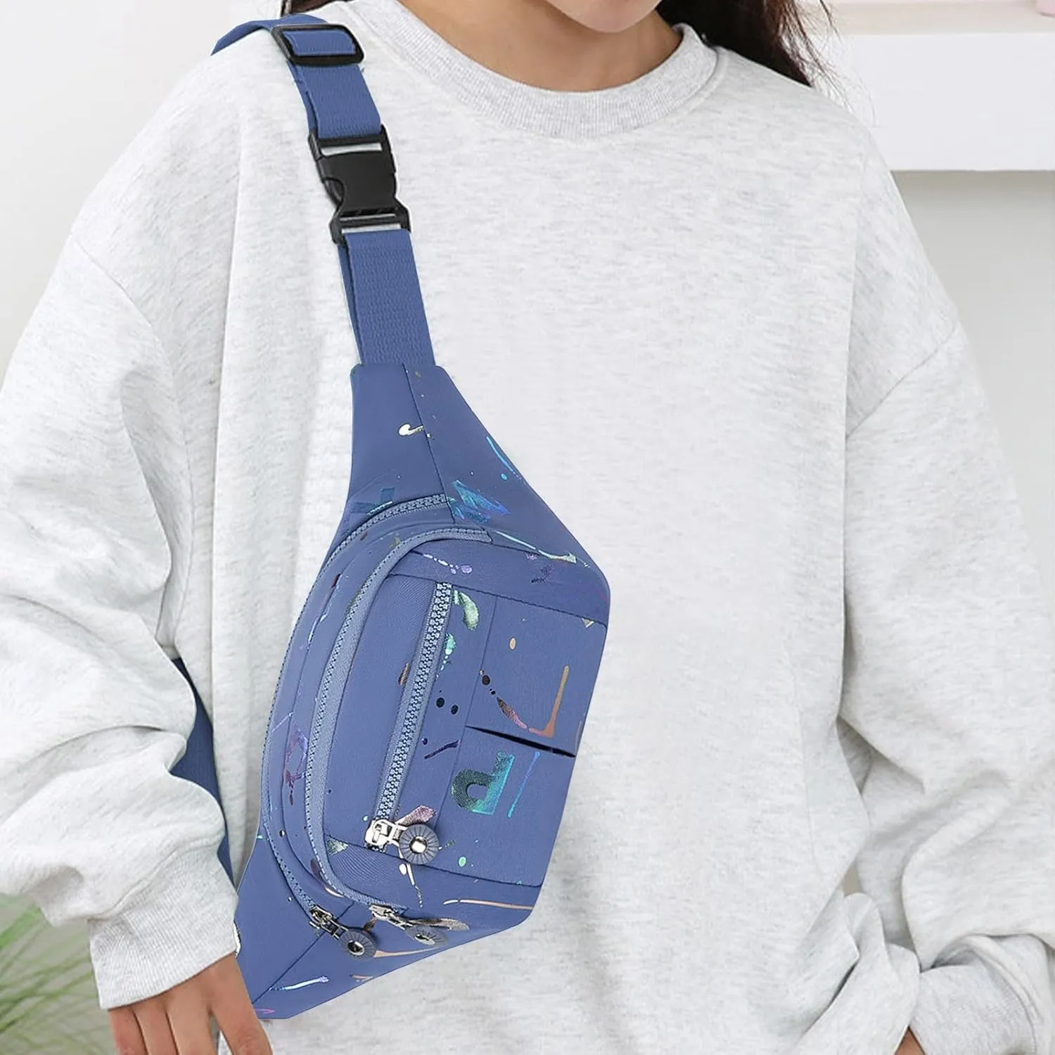 Backpack Crossbody Sling Bag, Chest Bag Daypack for Women Men Travel Hiking Small Crossbody Bag