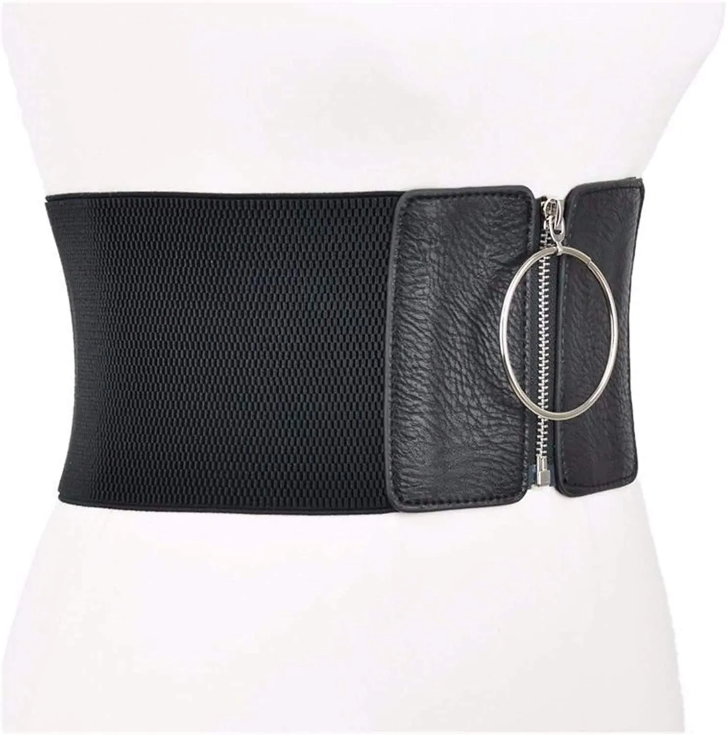 Black Belts For Women Ladies Female Elastic Female Ultra Belts for Women Big Wide Dresses for Met Belt Belt