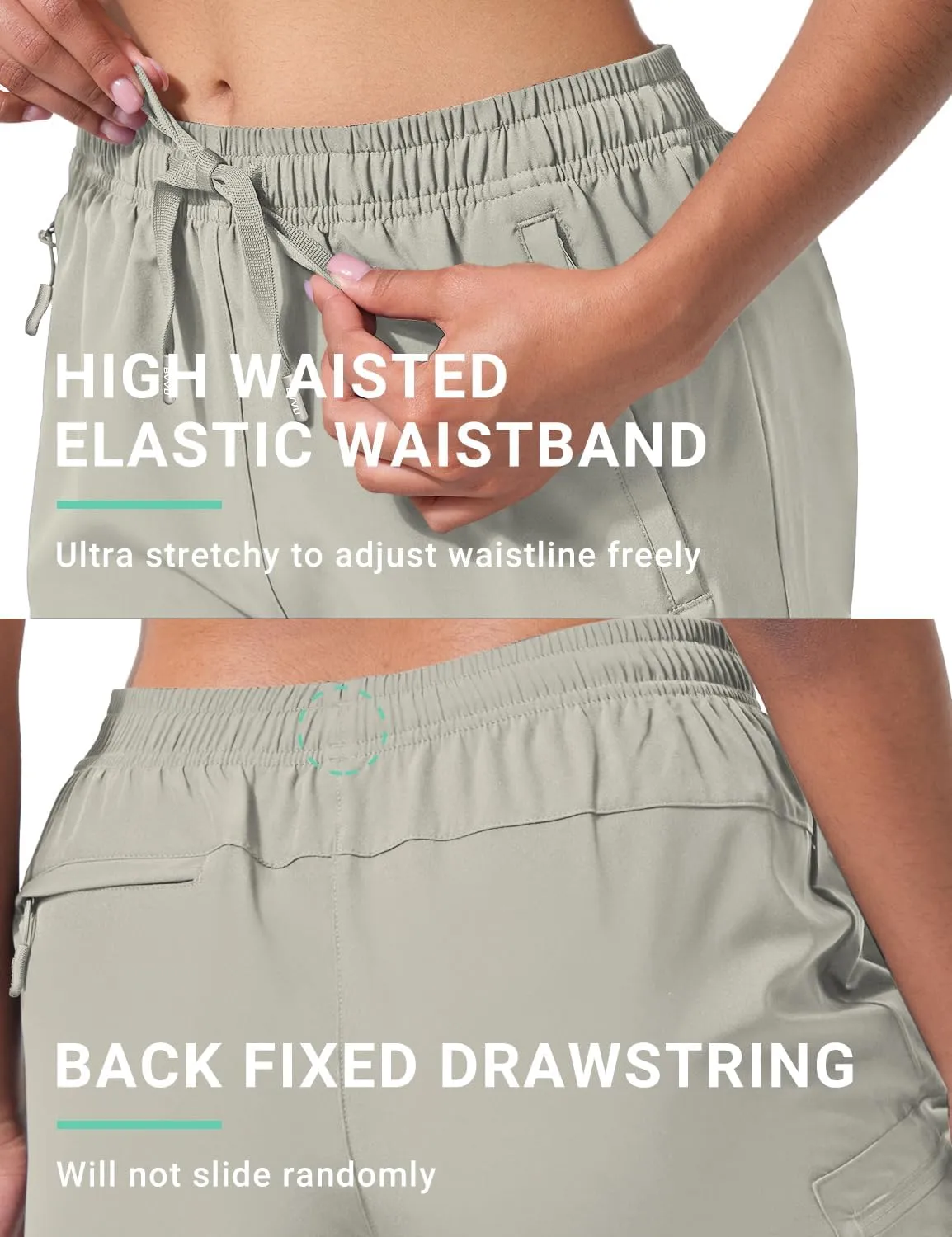 BVVU Women's Hiking Cargo Shorts Lightweight 7" Athletic Shorts for Women Quick Dry Casual Travel with Pockets