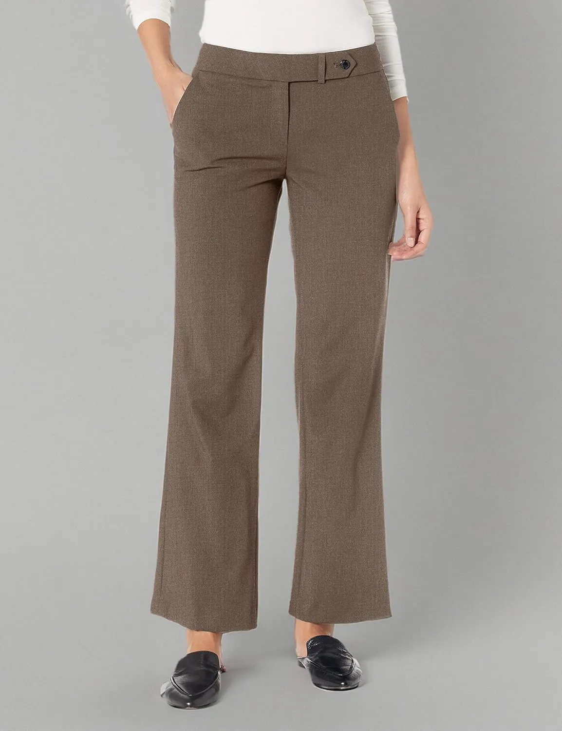 Calvin Klein Straight-Leg Classic Business Casual Pants for Women
