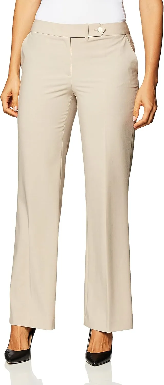Calvin Klein Straight-Leg Classic Business Casual Pants for Women