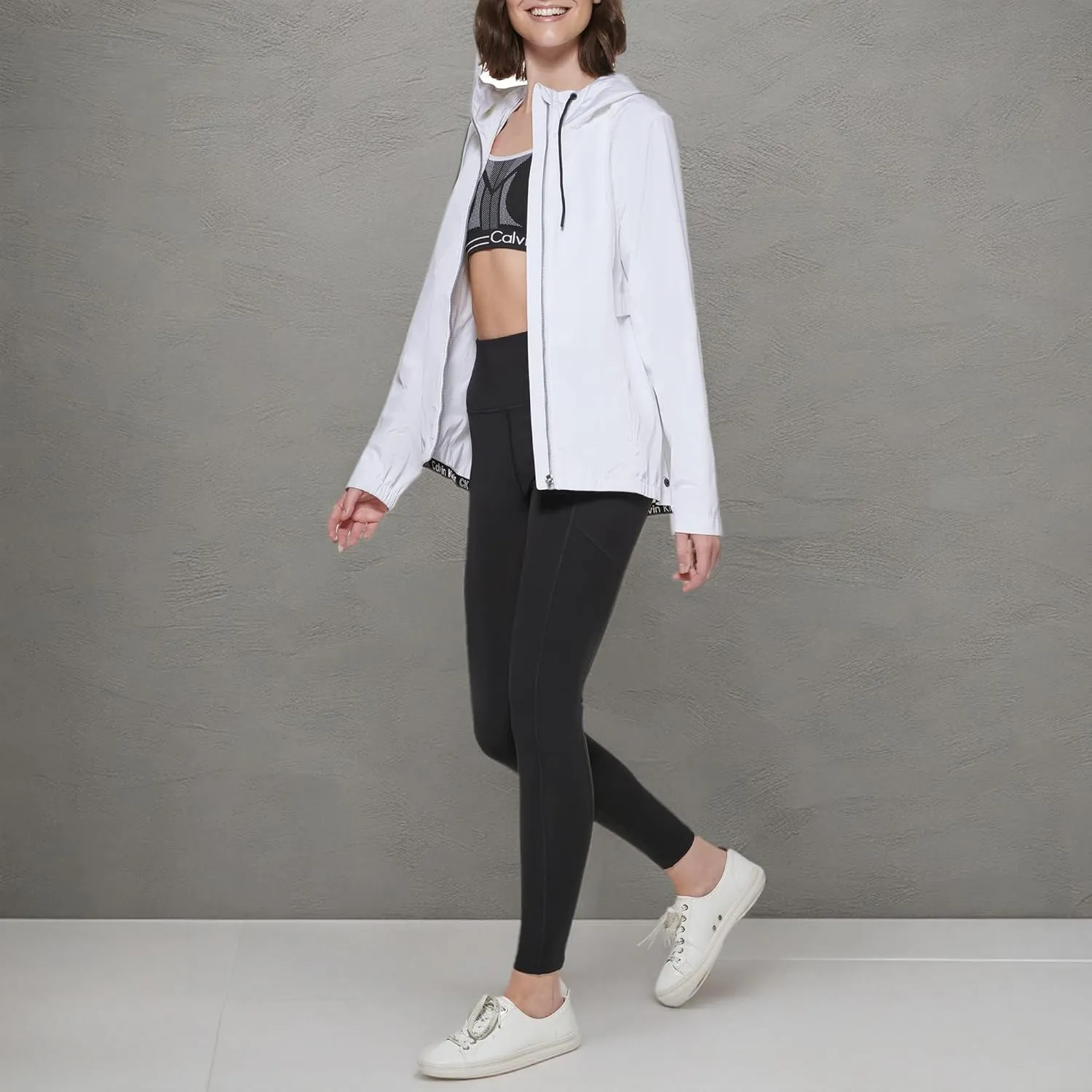 Calvin Klein Women's Hooded Windbreaker