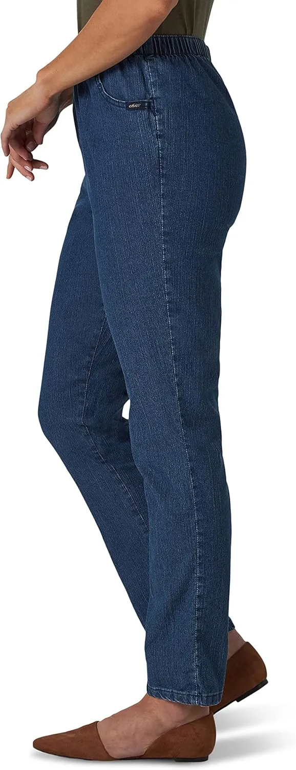Chic Classic Collection Women's Stretch Elastic Waist Pull-On Legging Pant
