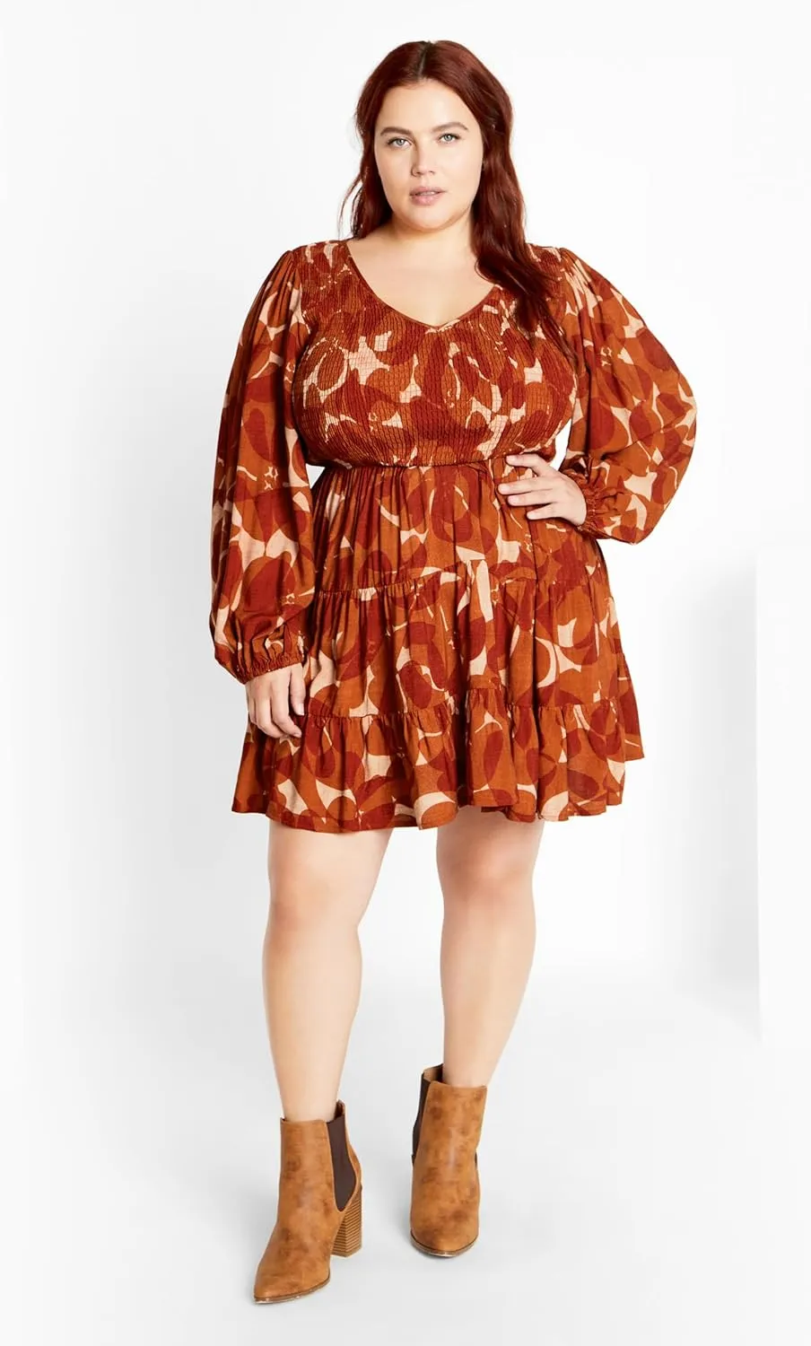 City Chic Women's Jemma Mini Print Dress