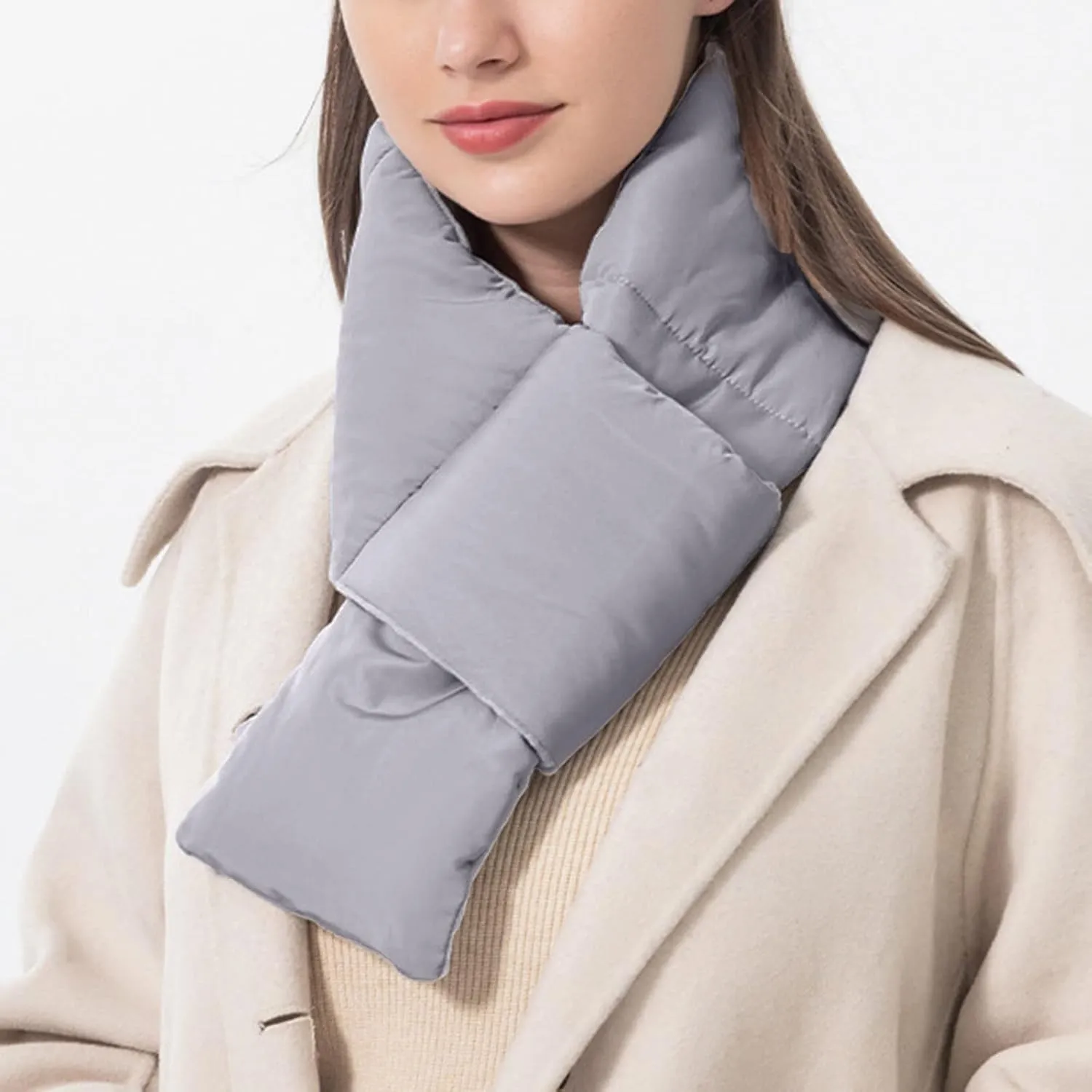 Cold Weather Men's And Women's Winter Solid Neck Protection Windproof Warm Cotton Scarves Big Scarfs Ladies Winter