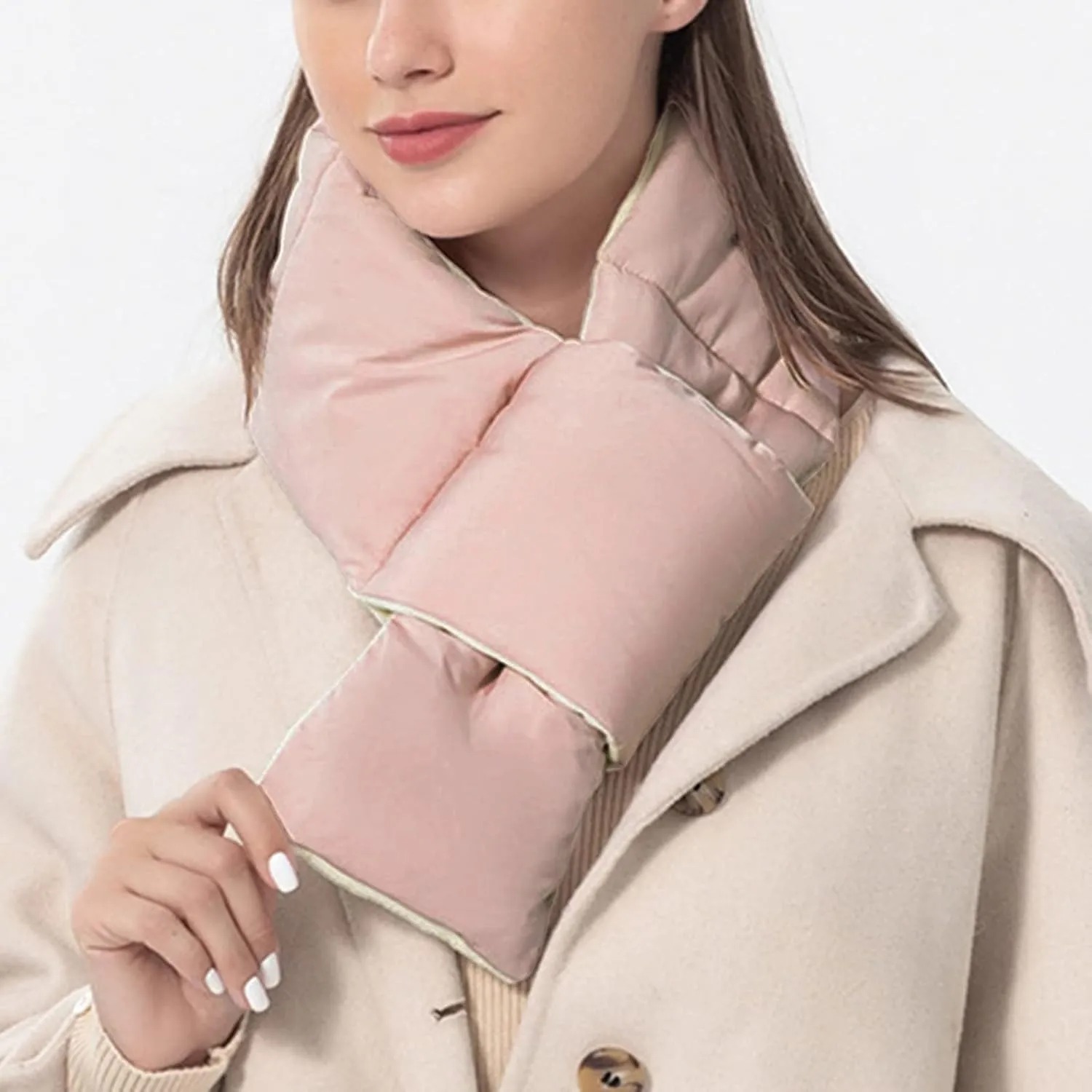 Cold Weather Men's And Women's Winter Solid Neck Protection Windproof Warm Cotton Scarves Big Scarfs Ladies Winter