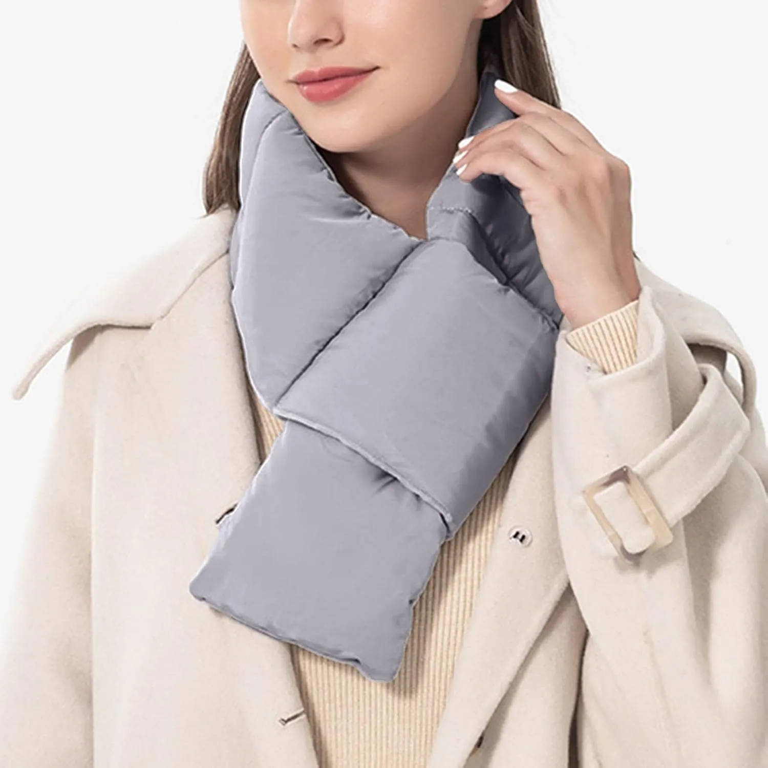 Cold Weather Men's And Women's Winter Solid Neck Protection Windproof Warm Cotton Scarves Big Scarfs Ladies Winter
