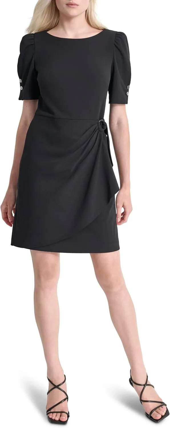 DKNY Women's Short Sleevel Mini Sheath Dress
