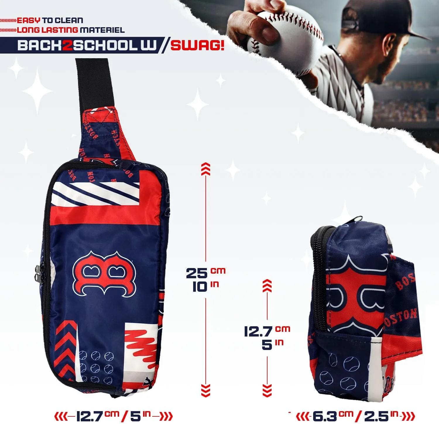 Fanny bag, Boston, H13" x W9" x D5", Daypack Backpacks