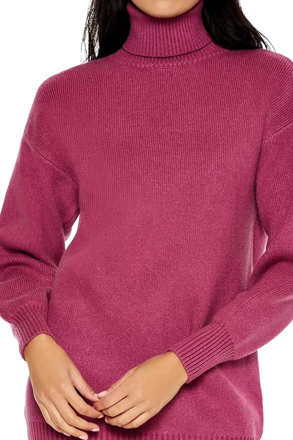Forever 21 Women's Turtleneck Mini Sweater Dress
