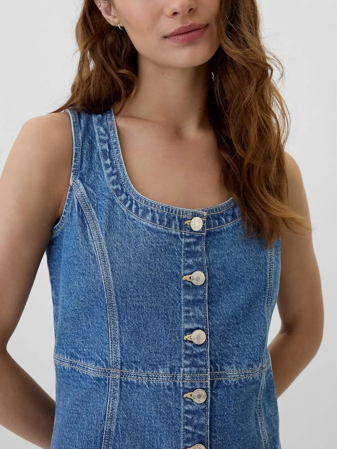GAP Women's Button Front Shift Dress