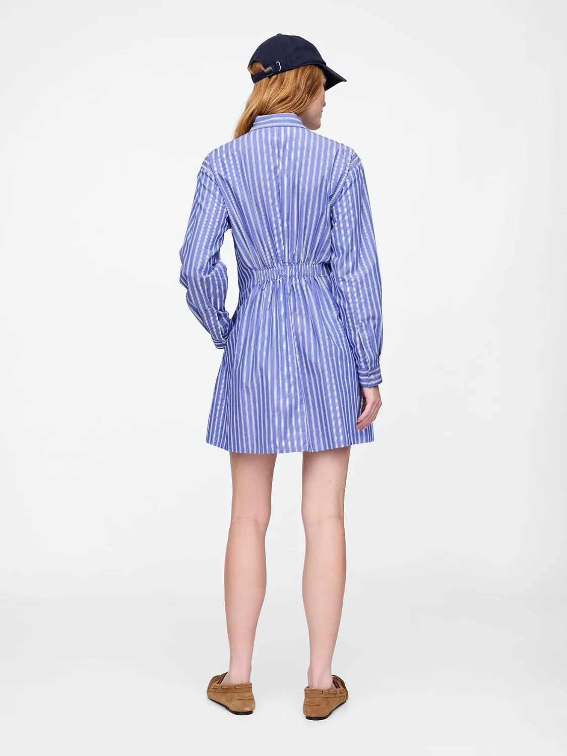 GAP Women's Fit and Flare Mini Shirtdress