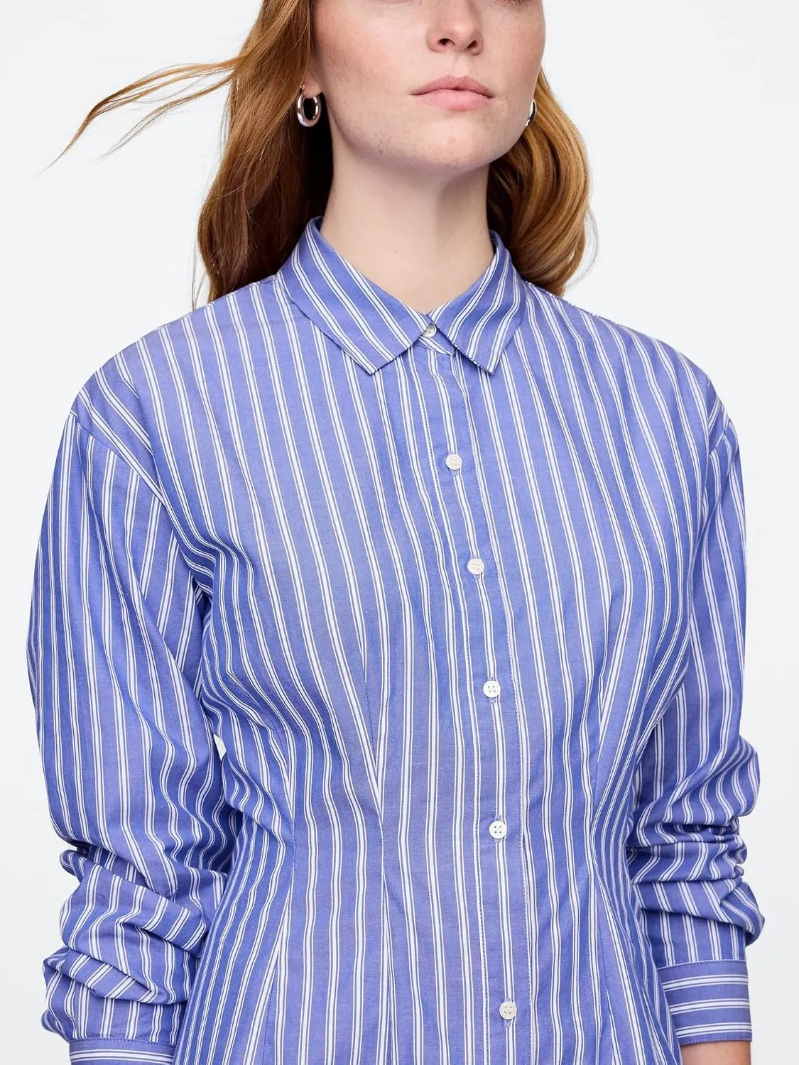 GAP Women's Fit and Flare Mini Shirtdress