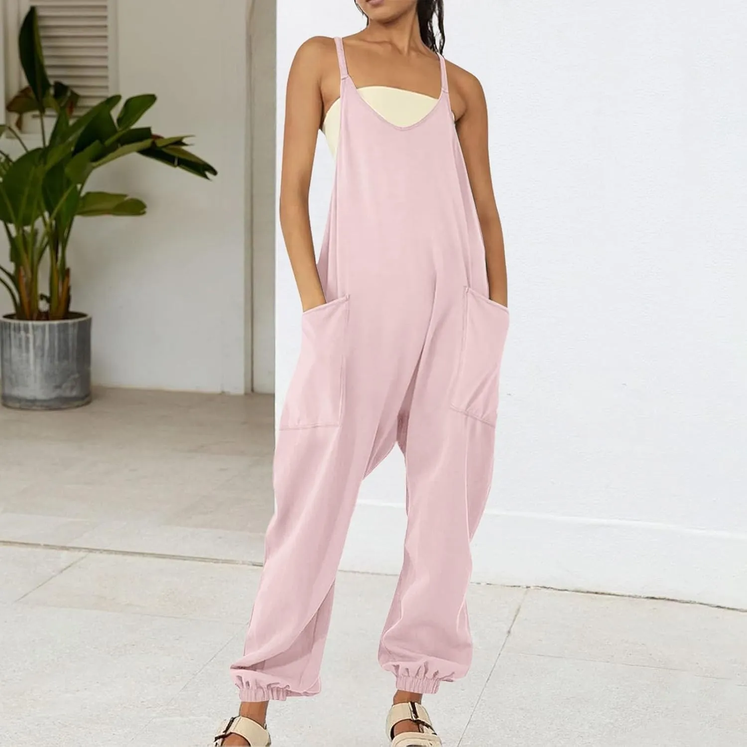 Jumpsuits for Women Casual Summer Outfits Rompers Comfy Beach Vacation Trendy Overalls Jumpers Fashion Clothes 2025