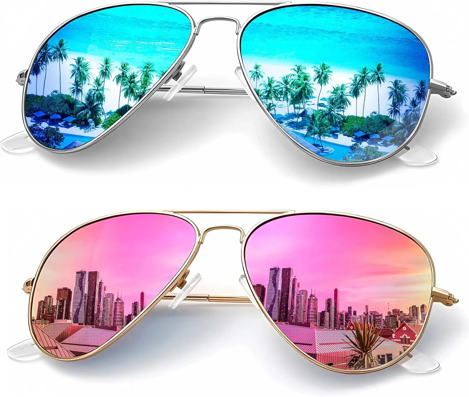 KALIYADI Polarized Sunglasses   Aviator Sunglasses, Better in Bundle!