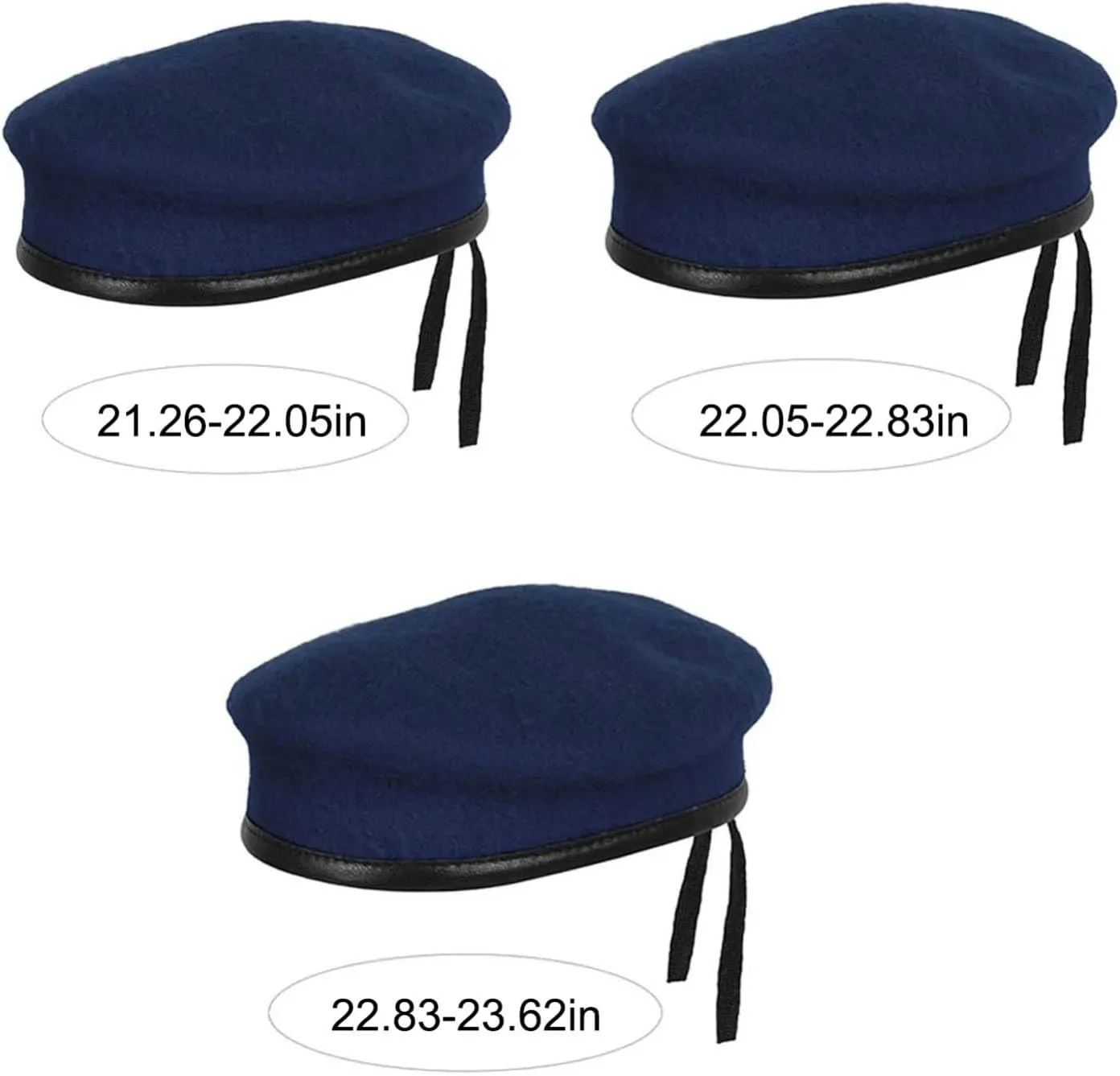 Ladies Reversible Beret Hat,Wool Blend French Beret Hats for Women Men Solid Color Winter Cap for Girls Beanie Hat