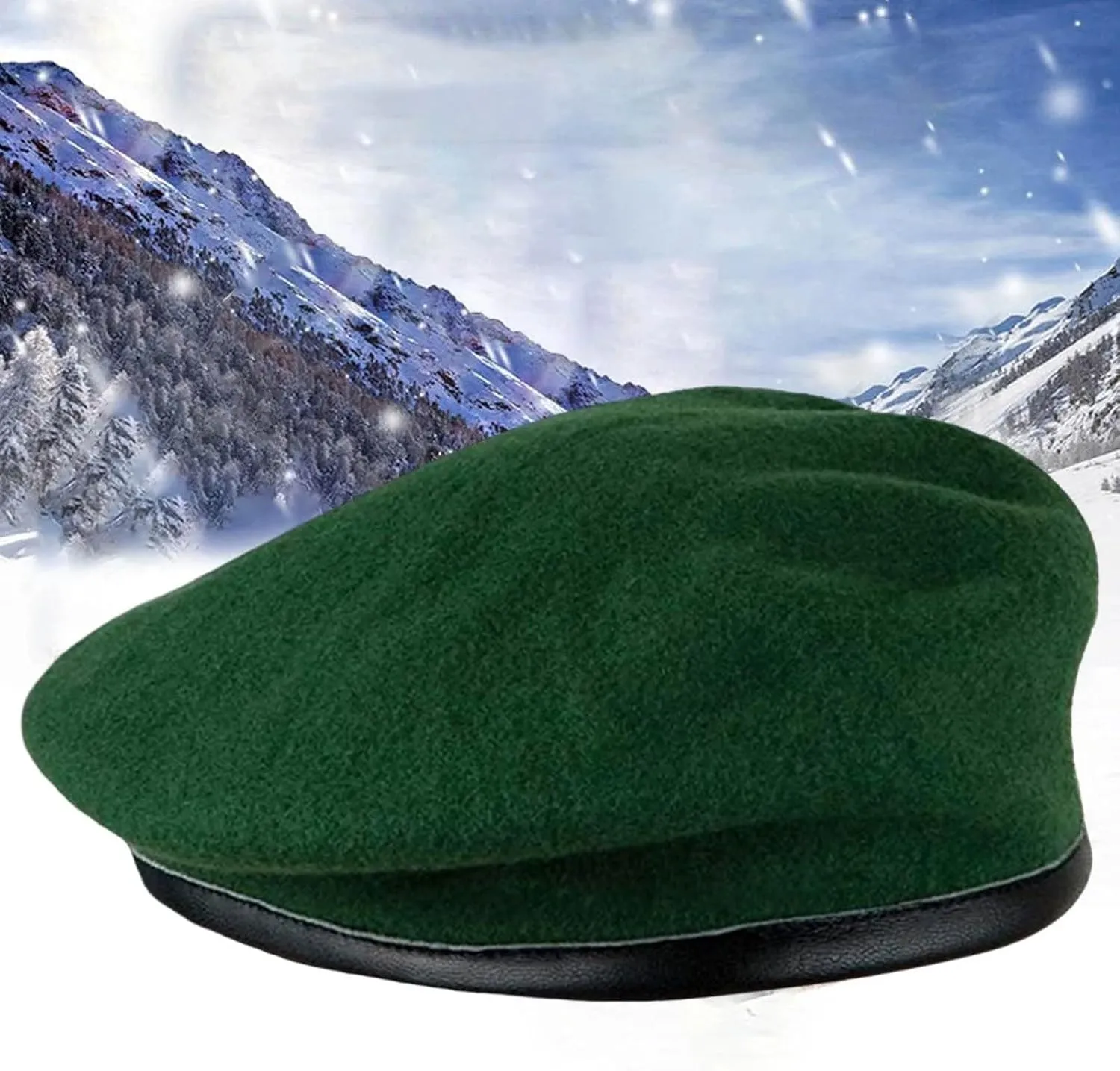 Ladies Reversible Beret Hat,Wool Blend French Beret Hats for Women Men Solid Color Winter Cap for Girls Beanie Hat