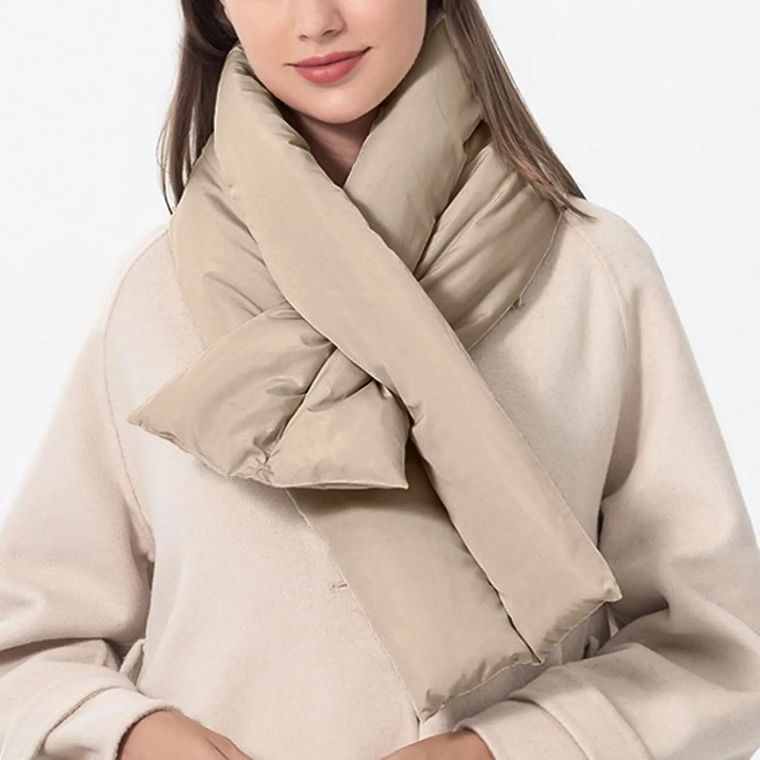 Ladies Winter Scarves Men's And Women's Winter Solid Neck Protection Windproof Warm Cotton Scarves Head Scarf for