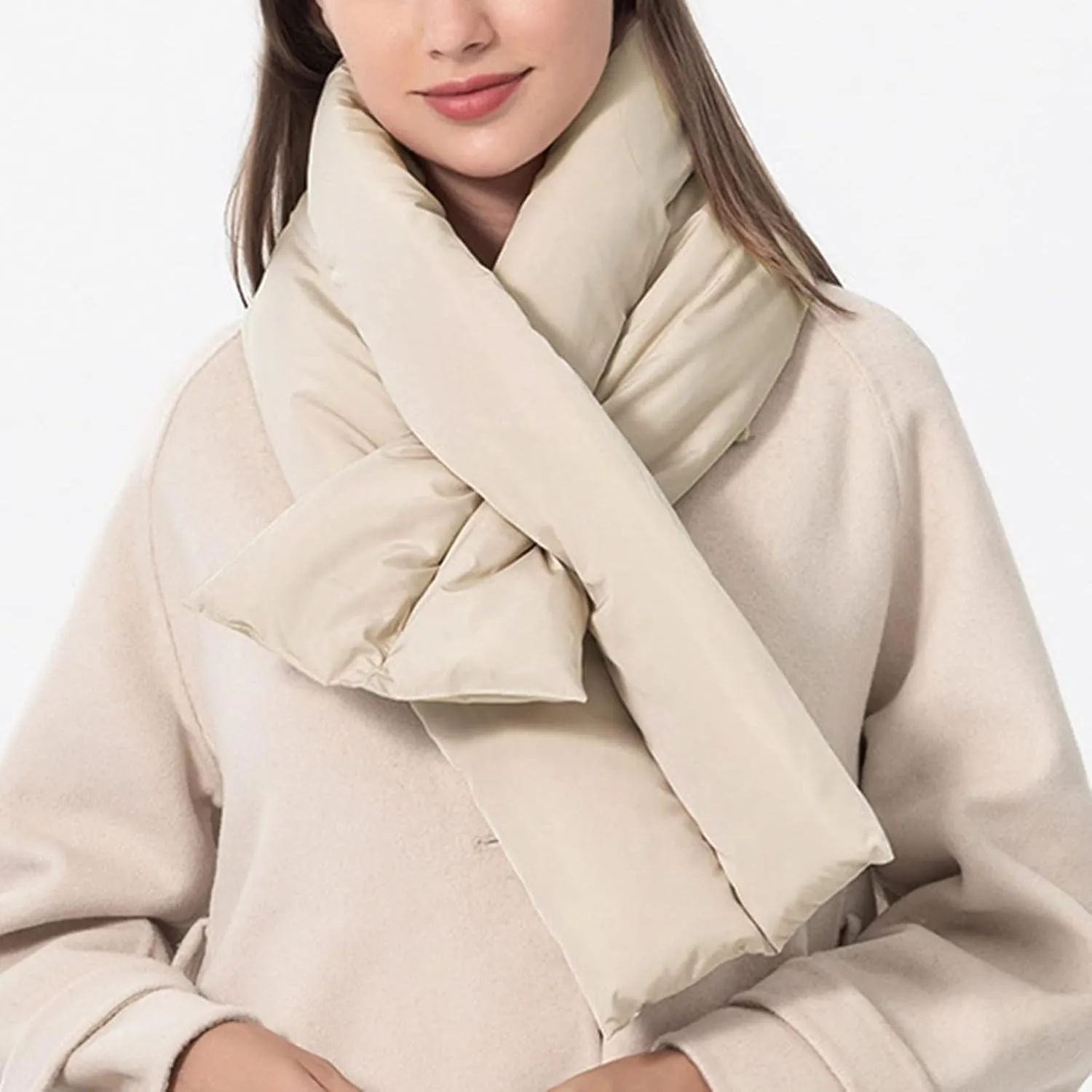 Ladies Winter Scarves Men's And Women's Winter Solid Neck Protection Windproof Warm Cotton Scarves Head Scarf for