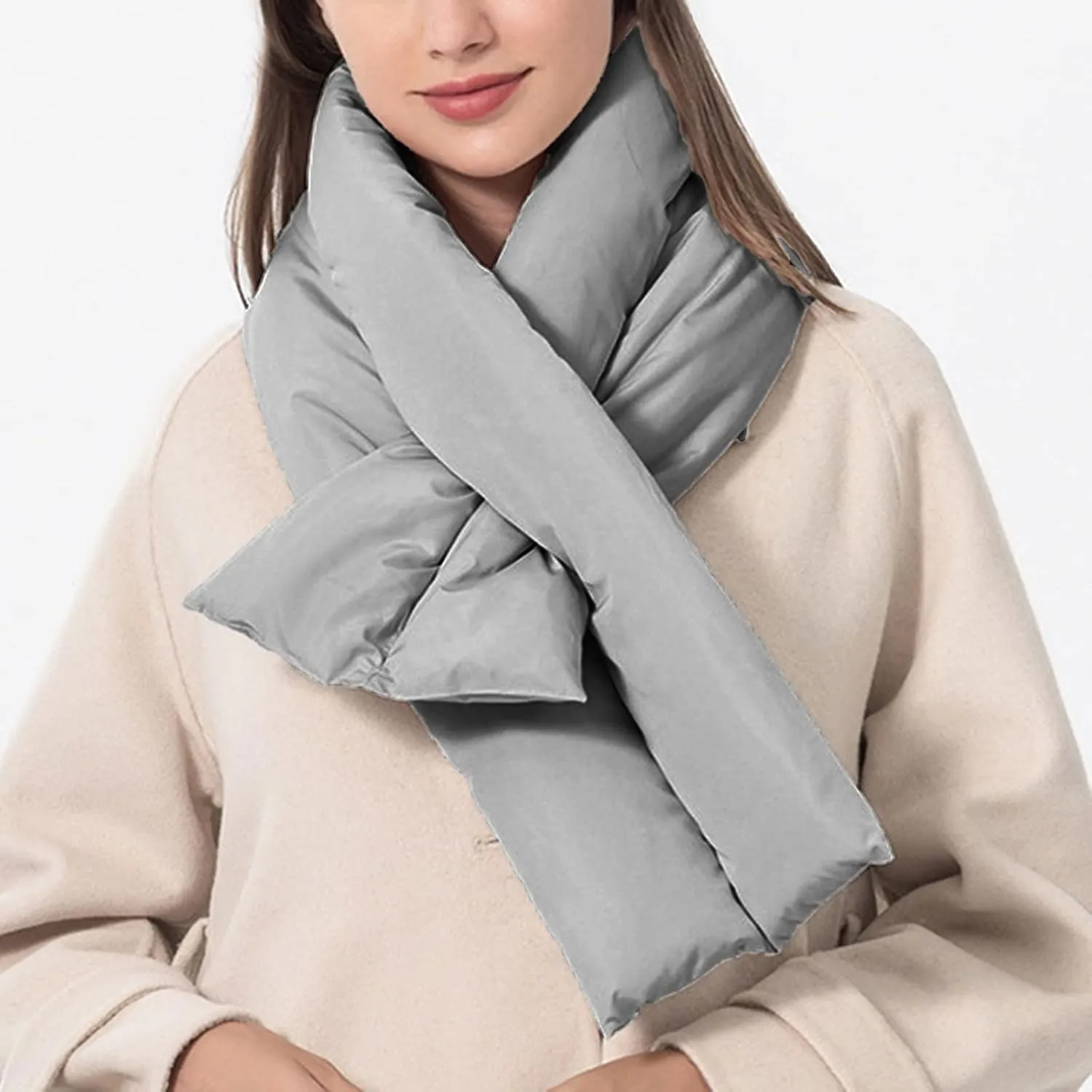 Ladies Winter Scarves Men's And Women's Winter Solid Neck Protection Windproof Warm Cotton Scarves Head Scarf for