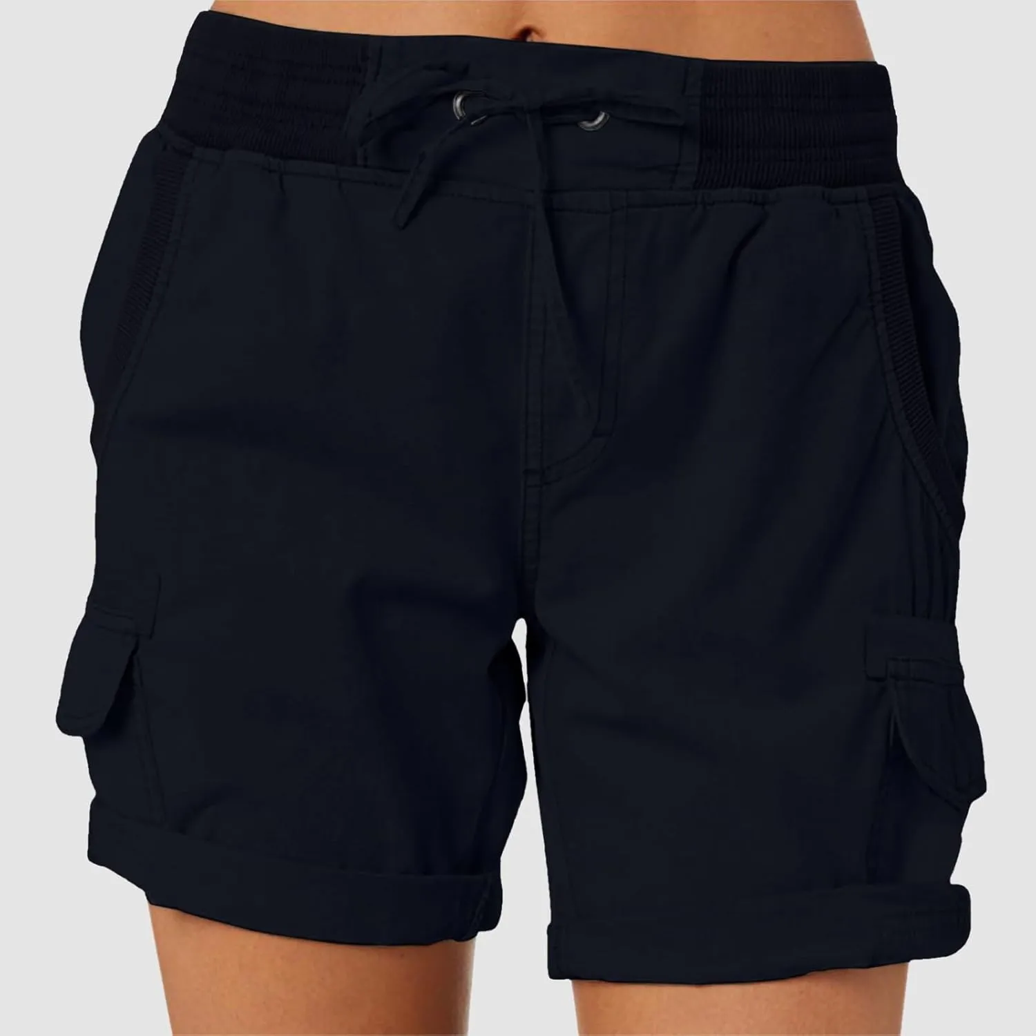 Lightweight Hiking Shorts Women Plus Size Summer Trendy Cargo Shorts Althletic Workout Bermuda Shorts with Pockets