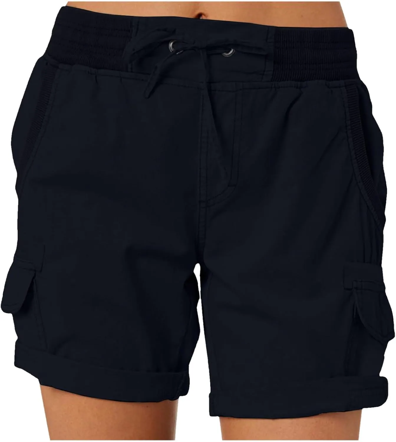 Lightweight Hiking Shorts Women Plus Size Summer Trendy Cargo Shorts Althletic Workout Bermuda Shorts with Pockets
