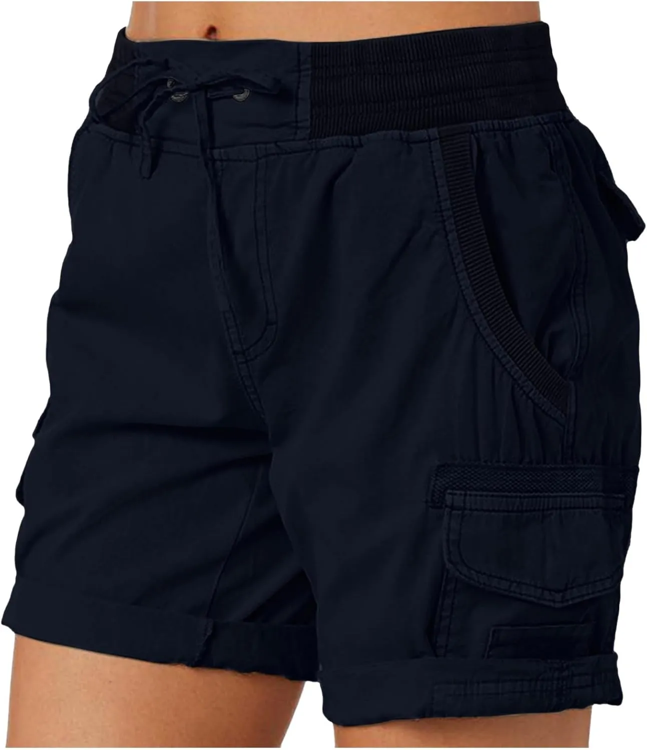 Lightweight Hiking Shorts Women Plus Size Summer Trendy Cargo Shorts Althletic Workout Bermuda Shorts with Pockets