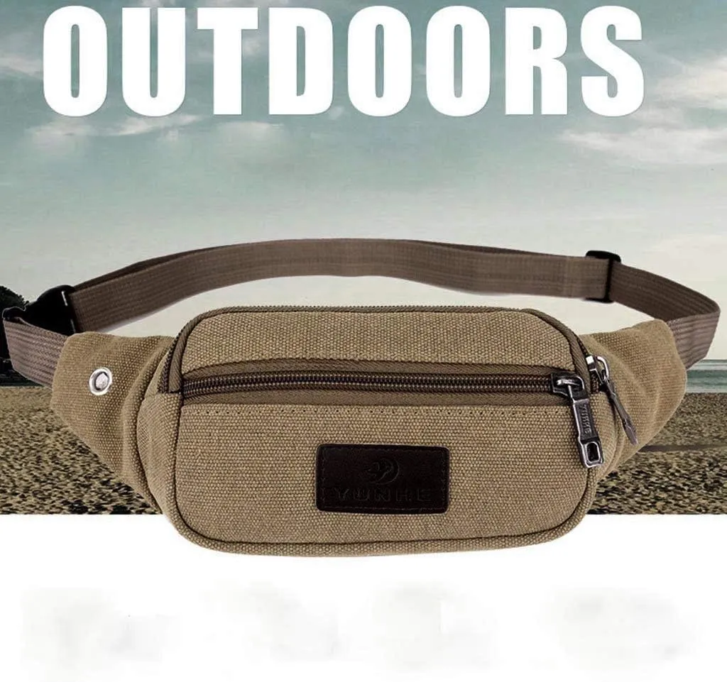 Lightweight Sling Bag for Men Chest Bags Daypack Crossbody for Travel Sport Running Hiking Water Proof Bag(Khaki)