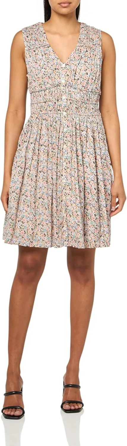 Lucky Brand Women's Broomstick Button Front MINI Dress