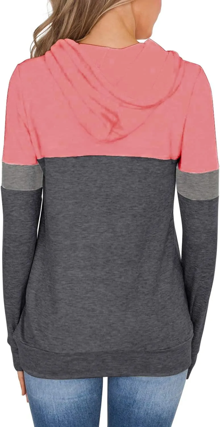 Lylinan Womens Tops Long Sleeve Hoodies Fall Clothes Fashion Sweatshirts Trendy Casual Shirts Tunics