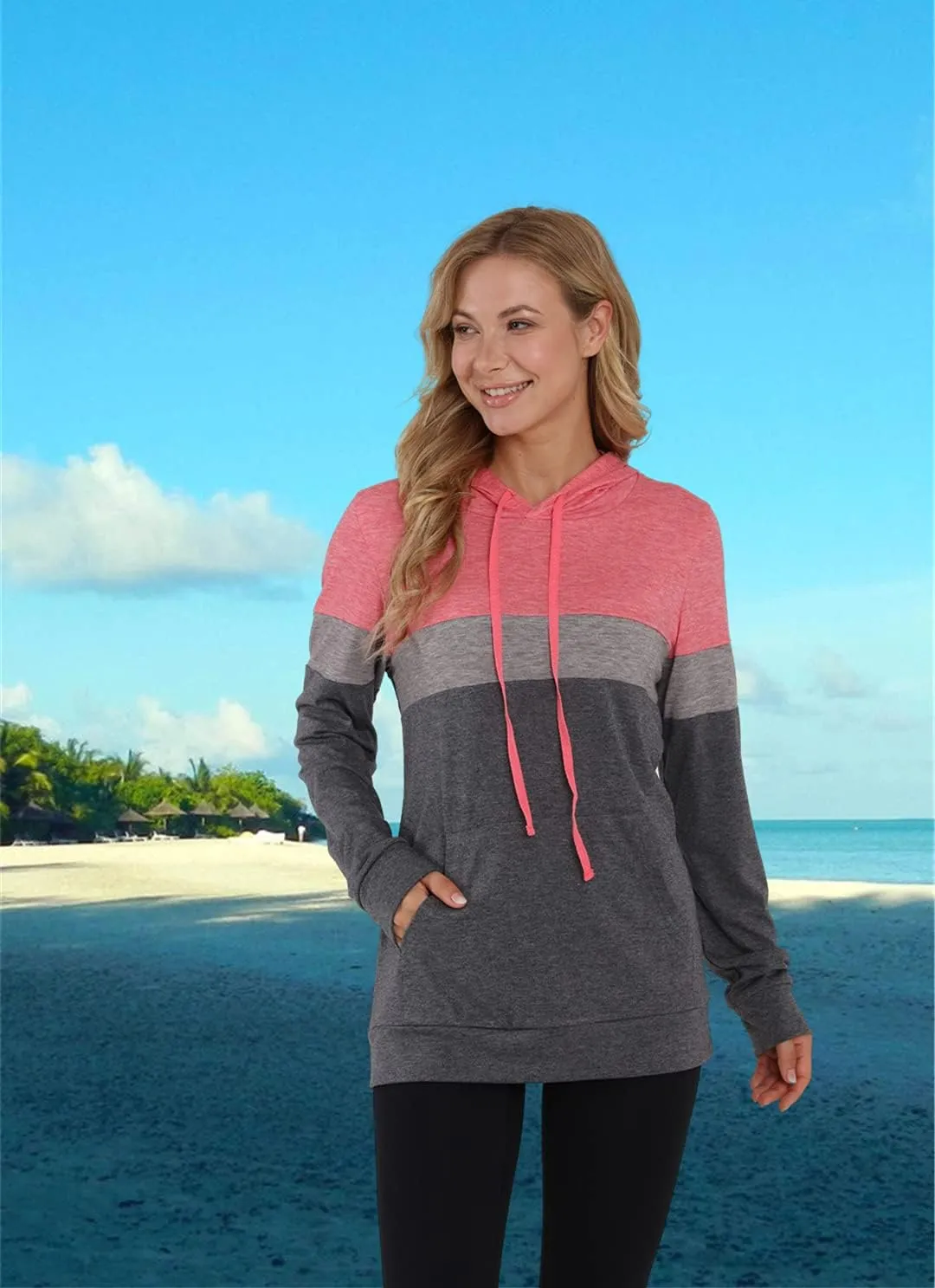 Lylinan Womens Tops Long Sleeve Hoodies Fall Clothes Fashion Sweatshirts Trendy Casual Shirts Tunics