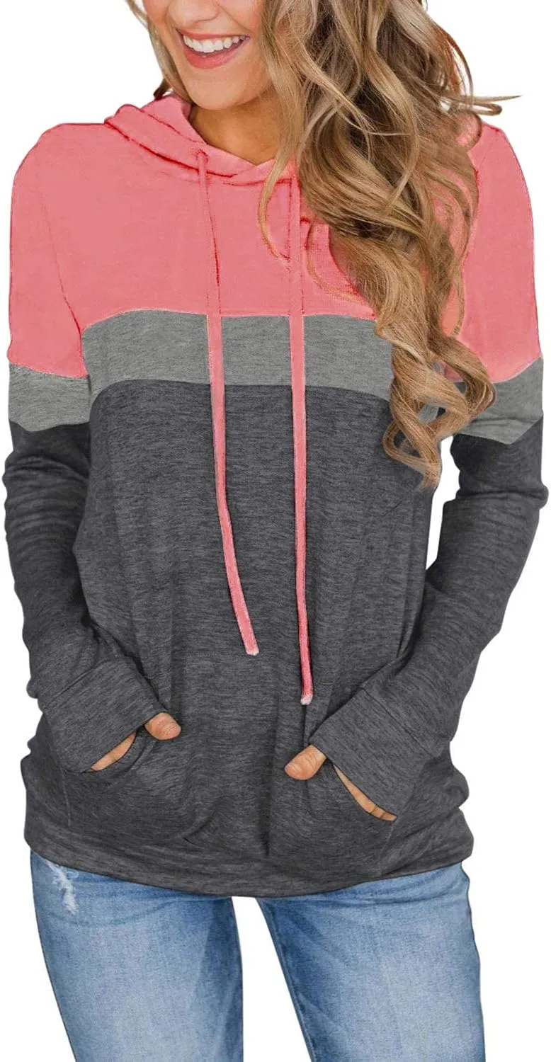 Lylinan Womens Tops Long Sleeve Hoodies Fall Clothes Fashion Sweatshirts Trendy Casual Shirts Tunics