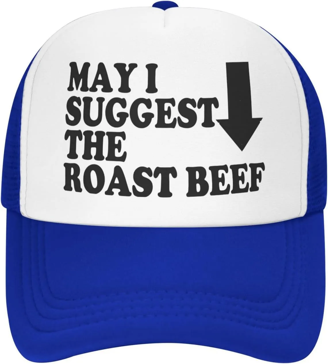 May I Suggest The Roast Beef Trucker Hat Funny Hats Men Women Adult Dirty Humor Vintage Snapback Baseball Cap