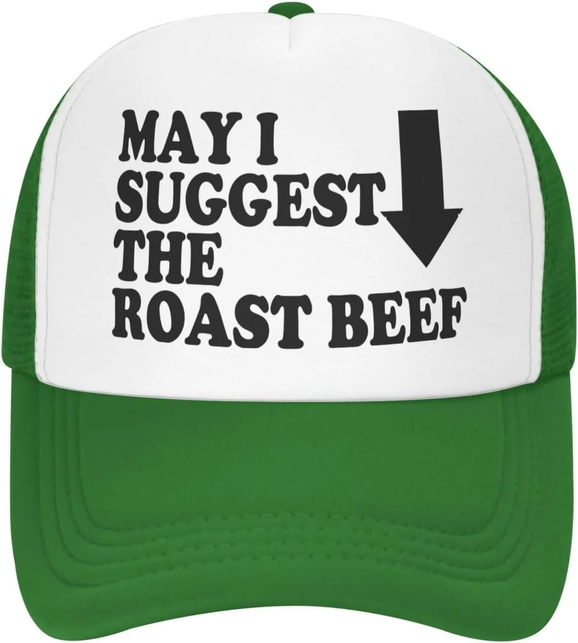 May I Suggest The Roast Beef Trucker Hat Funny Hats Men Women Adult Dirty Humor Vintage Snapback Baseball Cap