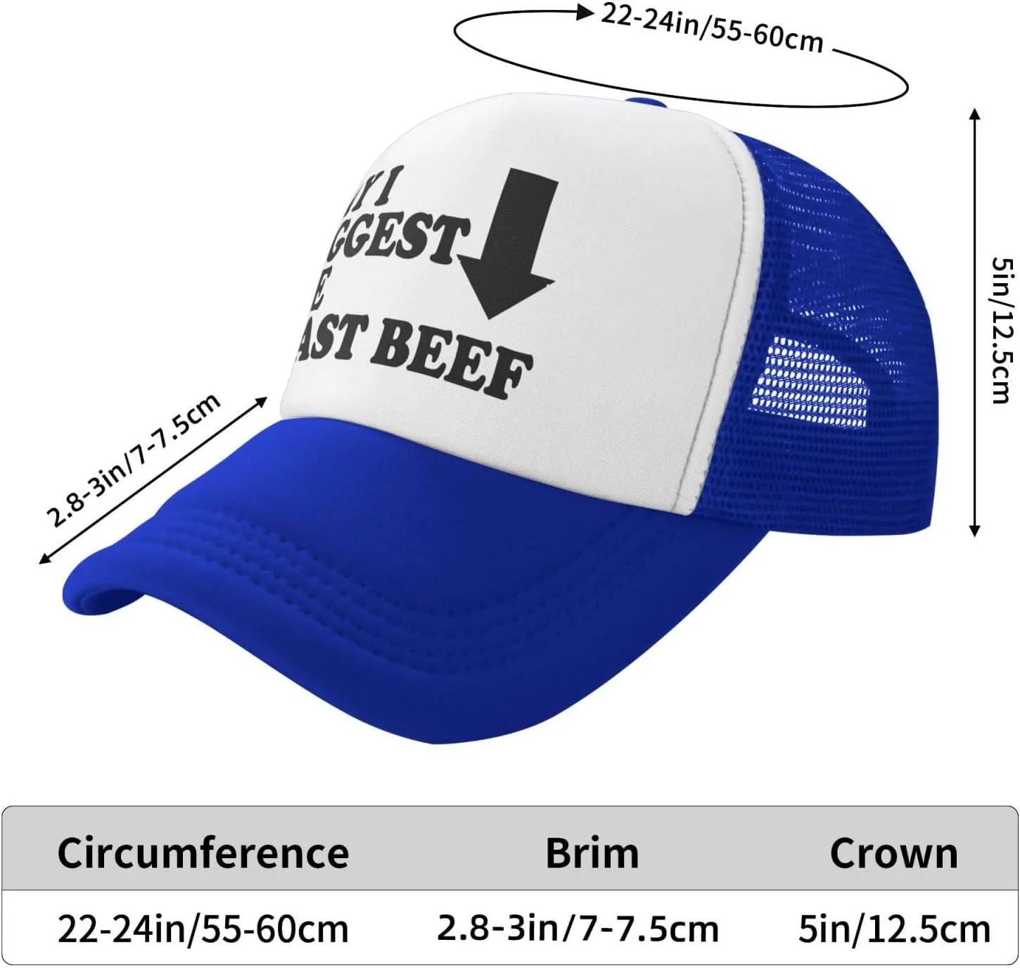 May I Suggest The Roast Beef Trucker Hat Funny Hats Men Women Adult Dirty Humor Vintage Snapback Baseball Cap