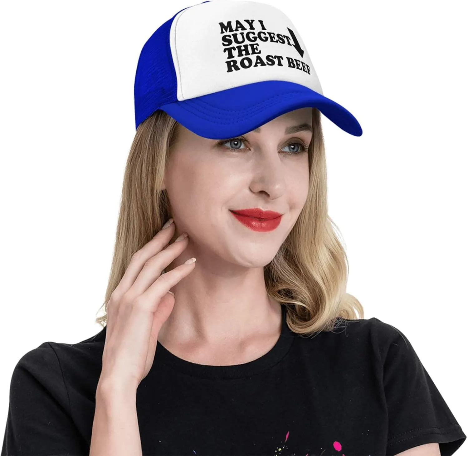 May I Suggest The Roast Beef Trucker Hat Funny Hats Men Women Adult Dirty Humor Vintage Snapback Baseball Cap