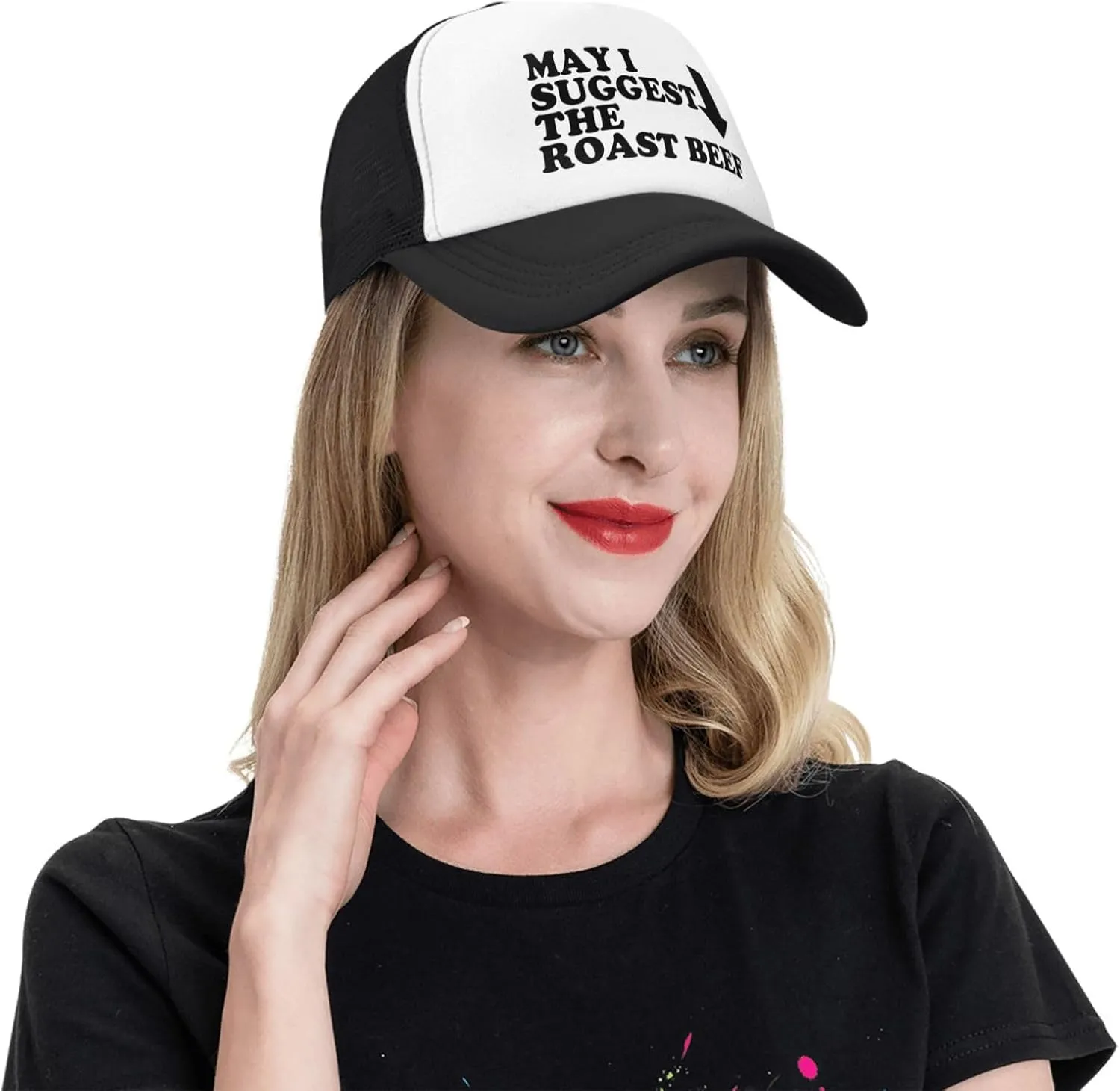 May I Suggest The Roast Beef Trucker Hat Funny Hats Men Women Adult Dirty Humor Vintage Snapback Baseball Cap