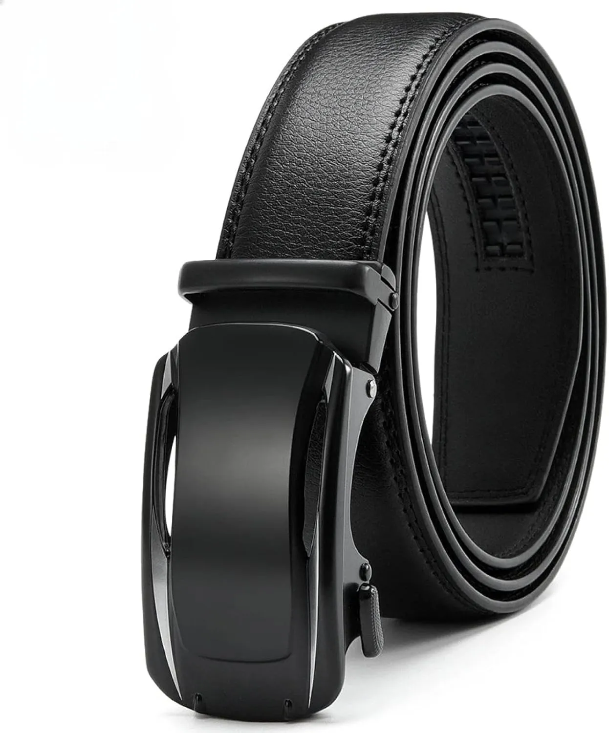 Men Genuine Leather Belt Automatic Buckle Strap Belts for Menmen's Belts Leather Belts Black Male Jeans Belts for Men