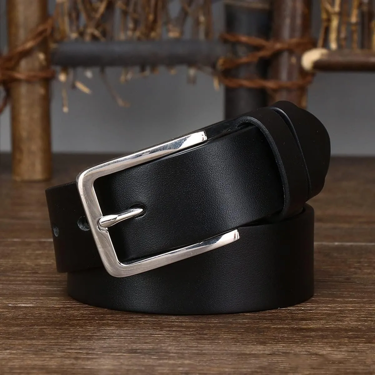 Mens Belts Business Work Dress Casual Belts Genuine Leather Jeans Belts