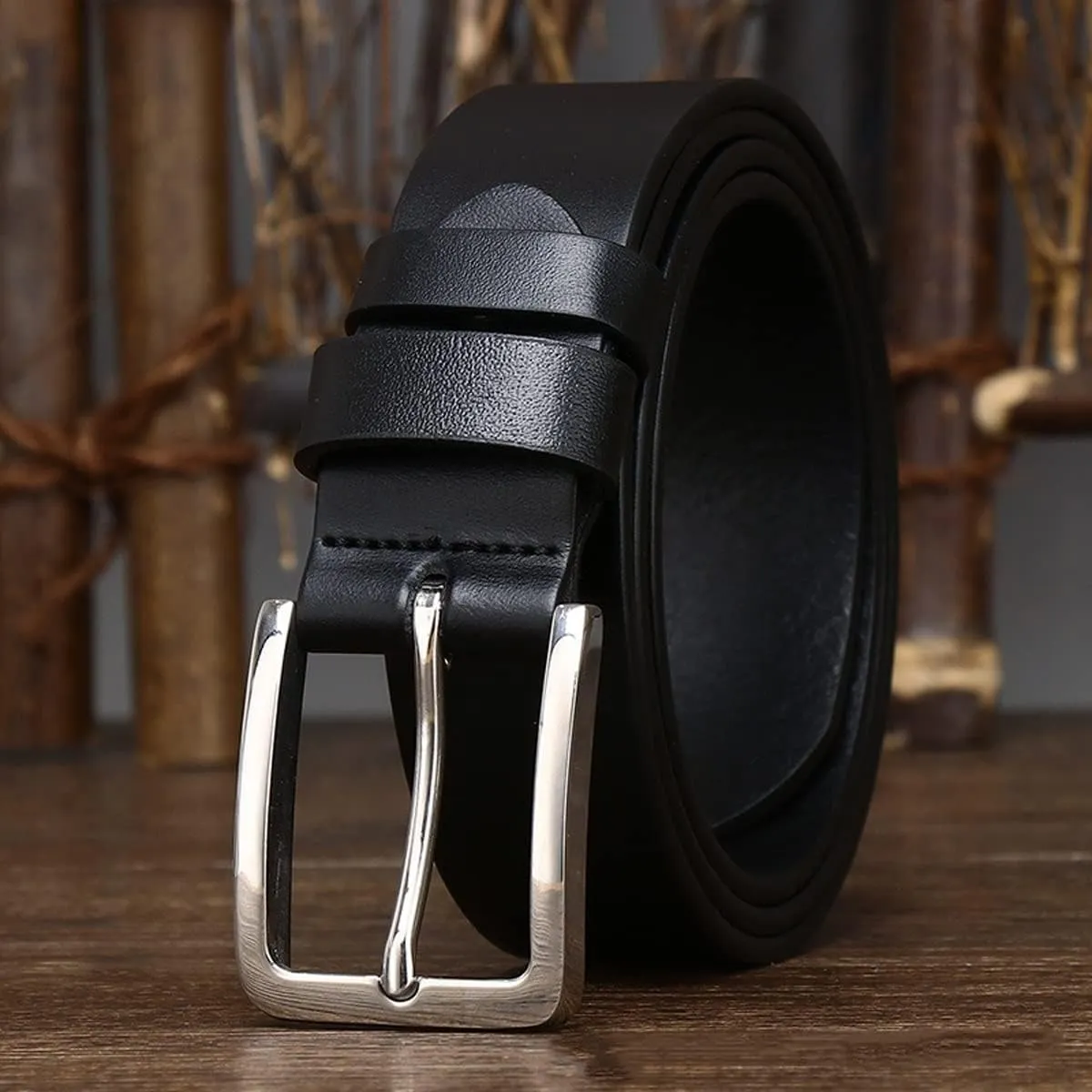 Mens Belts Business Work Dress Casual Belts Genuine Leather Jeans Belts