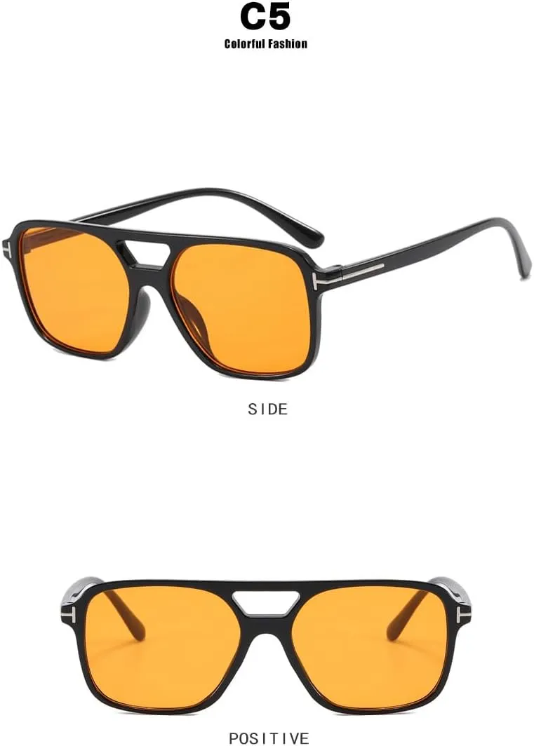 MOLERFO Retro Aviator Sunglasses for Women Men Polarized Tortoise Sunglasses Cheap Uv Sunglasses Trendy Wide Sunglasses